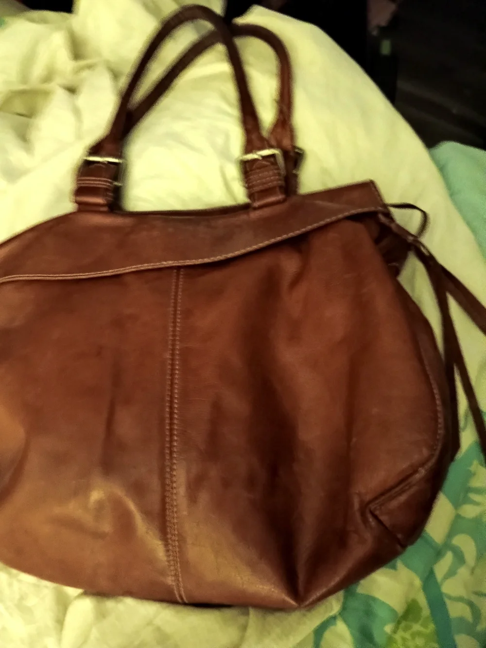 SUNDANCE BROWN ITALIAN LEATHER HANDBAG!! BEAUTIFUL! DISTRESSED